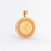 Рунический компас Вегвизир (Vegvisir) из золота в Руническом кргуе