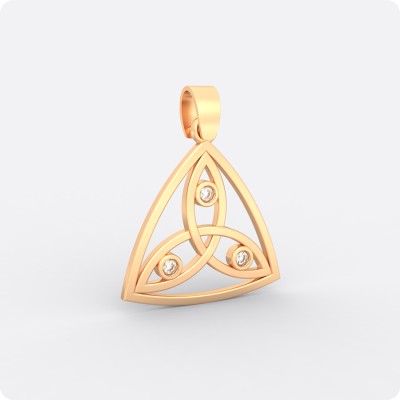 Трикветр с камнем (золото)