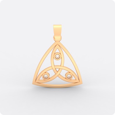 Трикветр с камнем (золото)
