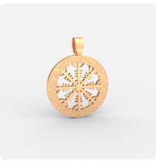 Агисхьяльм Шлем Ужаса в круге из золота