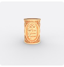 Шарм с рунами Пива из золота