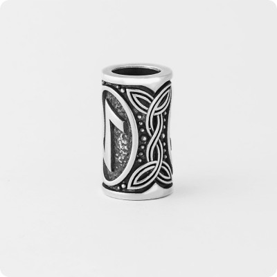 Шарм с руной Эйваз (Ир) из серебра