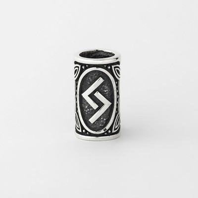 Шарм с руной Йера (Яро) из серебра