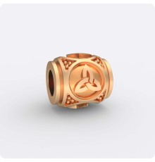 Шарм-бусина Трикветр (Трикверст) из золота