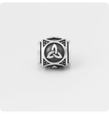 Шарм-бусина Трикветр (Трикверст) из серебра