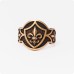 Кольцо с Геральдической Лилией из золота