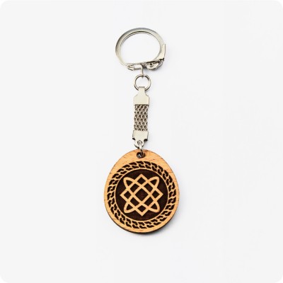 Брелок Звезда Лады-богородицы из дерева Бука