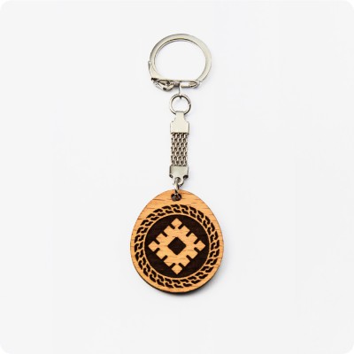 Брелок Репейник счастья из дерева Бука