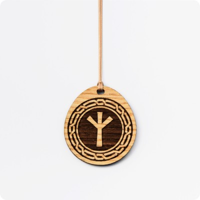 Руна Альгиз из дерева Ясеня (руна Тростника)