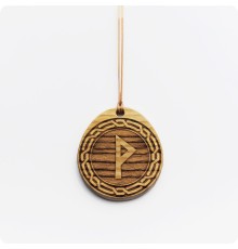 Руна Вуньо (Вунье) из дерева Ясеня (руна Радости)