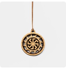 Оберег Ладинец в Солнечном круге из Дуба