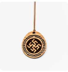 Оберег Цветок Папоротника из дерева Дуба