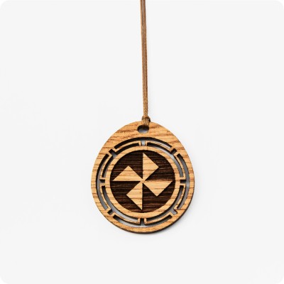 Оберег Стрибожич из дерева Дуба