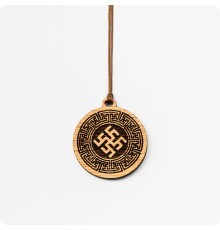 Оберег Цветок Папоротника из дерева