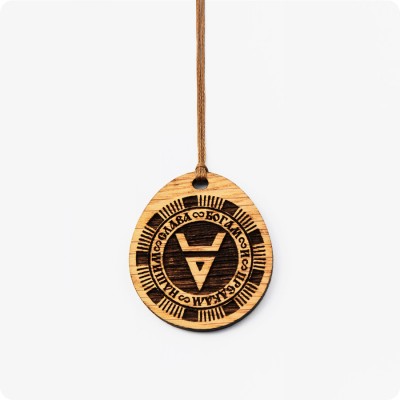 Оберег Символ Велеса (Волоса) из Дуба