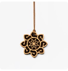 Оберег Алатырь из Дуба в солнце