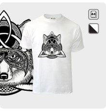 Футболка - Волк в Трикветре