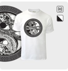 Футболка - Дракон в равновесии