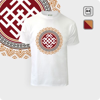 Футболка с символом Белобога - К.1863-01