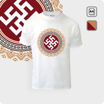 Футболка с Цветком Папоротника - К.1851-01