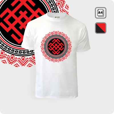 Футболка с символом Белобога - К.1863-01