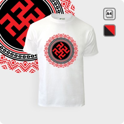 Футболка с оберегом Одолень трава - К.1847-01