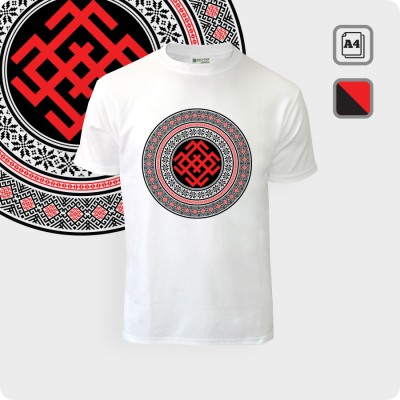 Футболка с символом Белобога - К.1862-01