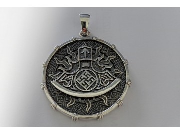 Индивидуальный кулон с топором Перуна, 45мм