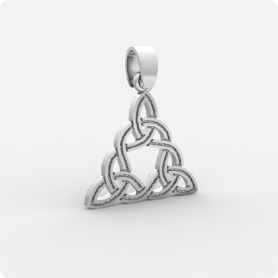 Узел Бригит из серебра