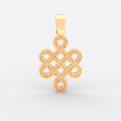 Мистический узел удачи, Любви и Процветания из золота