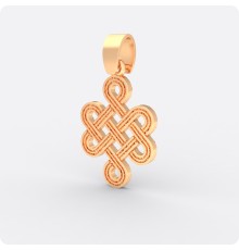 Мистический узел удачи, Любви и Процветания из золота