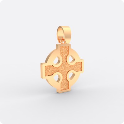 Равносторонний кельтский крест из золота (ks-217)