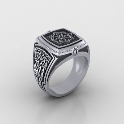 Кольцо с оберегом Молвинец