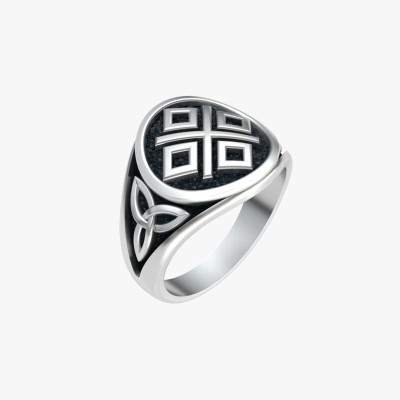 Женское кольцо из серебра  - Макошь (Мокошь)