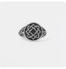 Женское кольцо из серебра - Звезда Лады-богородицы