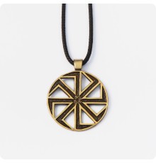 Оберег Коловрат из латуни