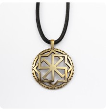 Оберег Молвинец из латуни в круге