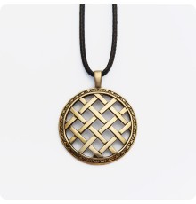 Подвеска Плетёнка из латуни