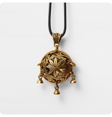 Подвеска Цветение из латуни