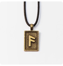 Руна Ансуз (Ос) из латуни