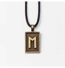 Руна Эваз из латуни