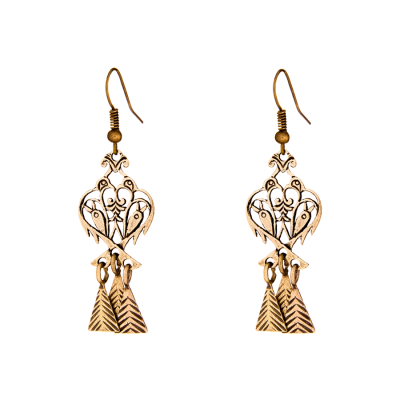 Серьги Птицы хранители из Латуни