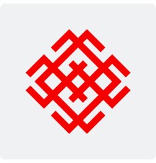 Наклейка с Оберегом Символ Белобога без круга