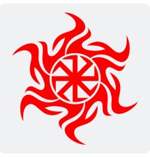 Наклейка с Оберегом Коловрат (посолонь)