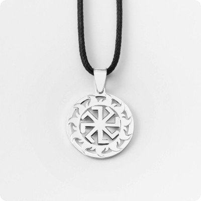 Оберег Колядник из серебра в Солнечном Круге