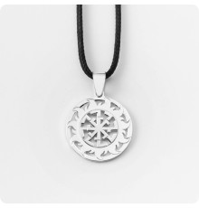 Оберег Светоч из серебра в Солнечном Круге