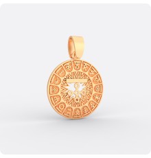 Сварожий круг с чертогом Змея из золота