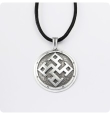 Оберег Духовная сила из серебра в Два уровня