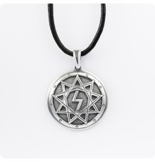 Оберег Перуница из серебра в Два уровня