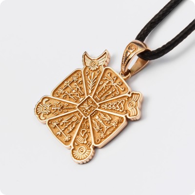 Богатырский славянский Крес (Огненная кольчуга) из золота